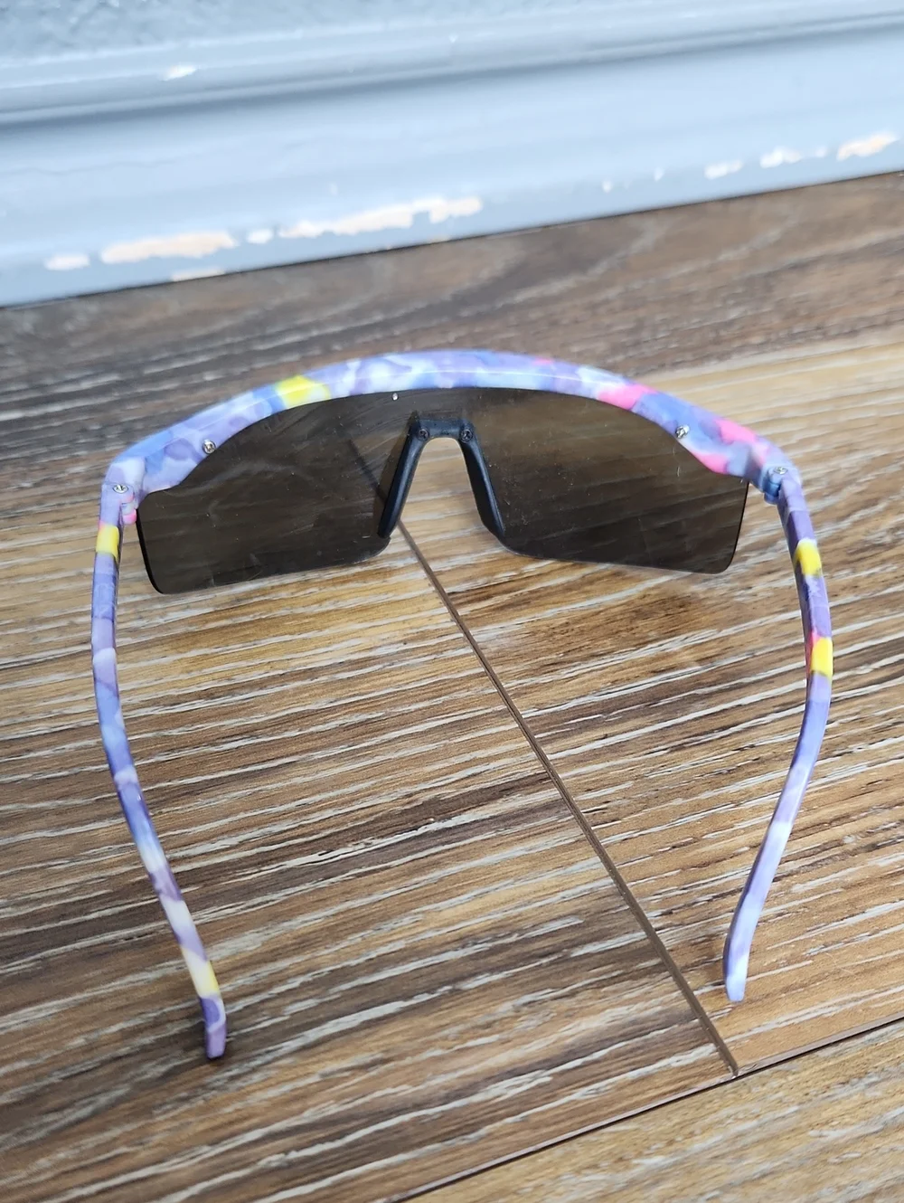 Vintage The Alamo Kids Sunglasses Purple Blue Pink Yellow